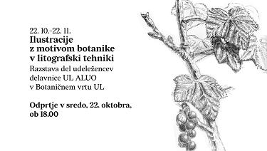 Ilustracije z motivom botanike v litografski tehniki Ilustracije z motivom botanike v litografski tehniki